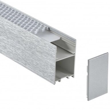 LED linijinis šviestuvas, 38W, sidabrinis, CCT šviesa