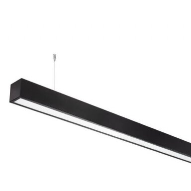 LED linijinis šviestuvas, 40W, juodas, 3 metai garantija, neutrali balta šviesa
