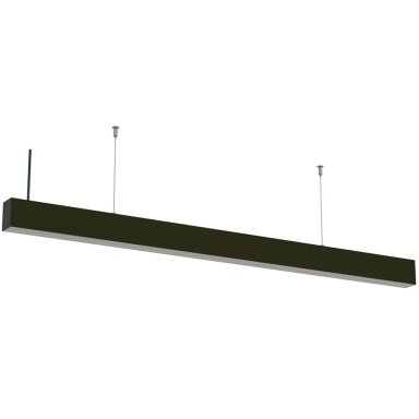 LED linijinis šviestuvas, 40W, juodas, sujungiamas, 5 metai garantija, šalta balta šviesa
