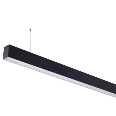 LED linijinis šviestuvas, 40W, juodas, sujungiamas, 5 metai garantija, šalta balta šviesa