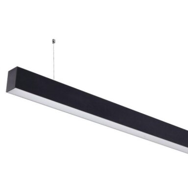 LED linijinis šviestuvas, 40W, juodas, sujungiamas, 5 metai garantija, neutrali balta šviesa