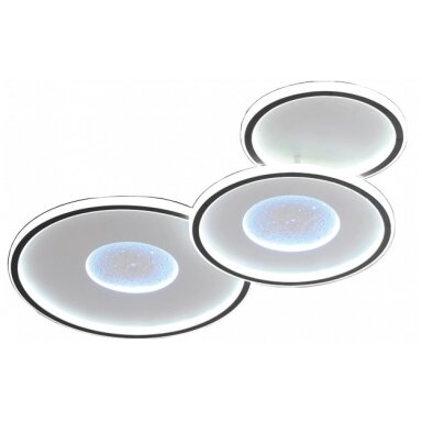LED lubų šviestuvas, 106W, juodas smėlis, šilta balta šviesa