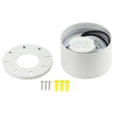 LED lubų šviestuvas, 10W, baltas, neutrali balta šviesa