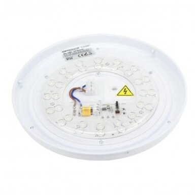 LED lubų šviestuvas, 12W, baltas/sidabrinis, CCT šviesa