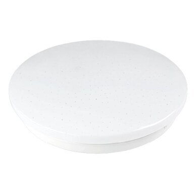 LED lubų šviestuvas, 12W, DIP-Switch, matinis gaubtas žvaigždutėmis, CCT šviesa