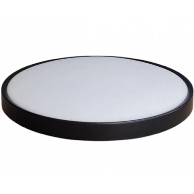 LED lubų šviestuvas, 12W+4W, juodas, CCT šviesa