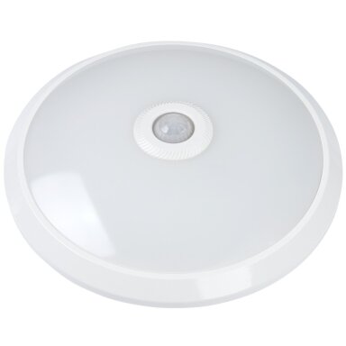 LED lubų šviestuvas, 18W, PIR jutiklis, šilta balta šviesa
