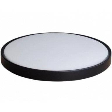 LED lubų šviestuvas, 18W+6W, juodas, CCT šviesa
