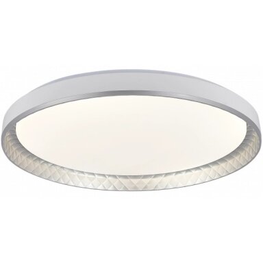 LED lubų šviestuvas, 20W, apvalus, sidabrinis, atmintis, nuotolinis valdymas, CCT šviesa