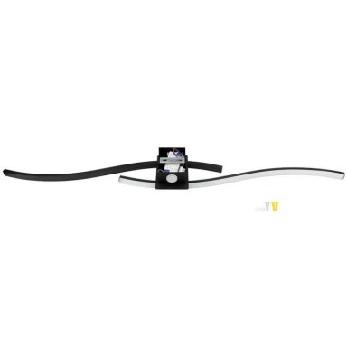 LED lubų šviestuvas, 21W, juodas smėlis, šilta balta šviesa