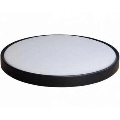 LED lubų šviestuvas, 24W+8W, juodas, CCT šviesa