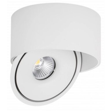 LED lubų šviestuvas, 30W, apvalus, reguliuojamas, baltas, CCT šviesa
