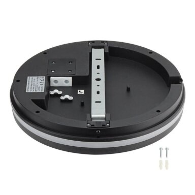 LED lubų šviestuvas, 30W, juodas, CCT šviesa