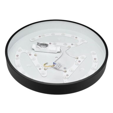 LED lubų šviestuvas, 30W, juodas, neutrali balta šviesa