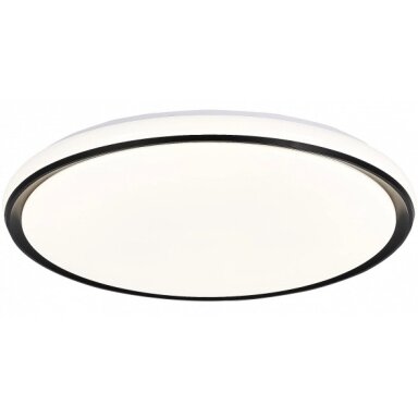 LED lubų šviestuvas, 36W, apvalus, juodas/baltas, atmintis, nuotolinis valdymas, CCT šviesa