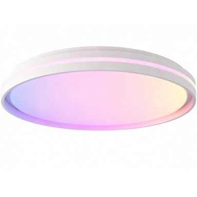 LED lubų šviestuvas, 40W, apvalus, juodas, atmintis, nuotolinis valdymas, RGB, CCT šviesa