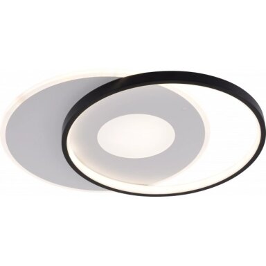 LED lubų šviestuvas, 54W, baltas/juodas, dimeriuojamas, nuotolinis valdymas, CCT