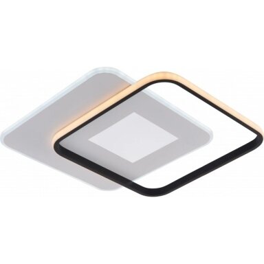 LED lubų šviestuvas, 60W, baltas/juodas, dimeriuojamas, nuotolinis valdymas, CCT