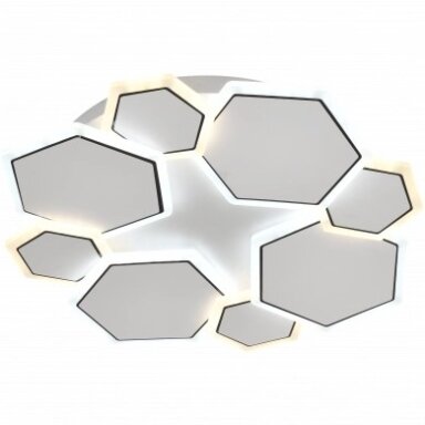 LED lubų šviestuvas, 68W, baltas/pilkas, CCT šviesa, nuotolinis valdymas