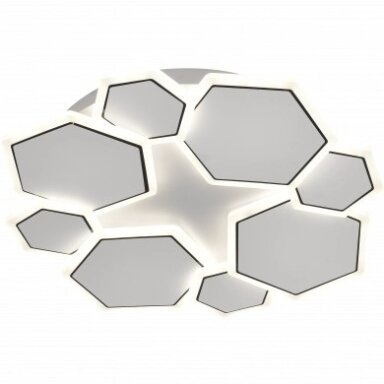 LED lubų šviestuvas, 68W, baltas/pilkas, CCT šviesa, nuotolinis valdymas