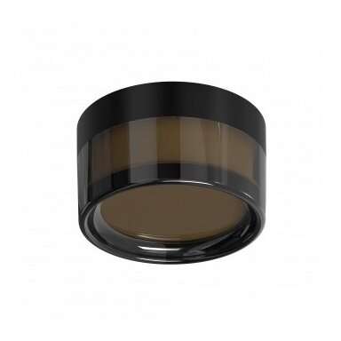 LED lubų šviestuvas, apskritas, juodas, 9W, CCT
