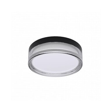 LED lubų šviestuvas, apskritas, juodas/baltas, 18W, CCT