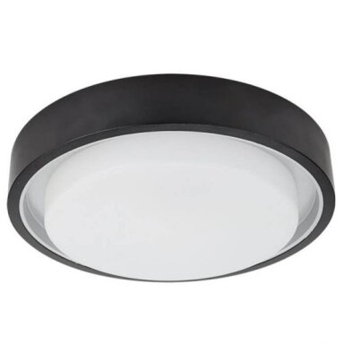 LED lubų šviestuvas, juodas, 30W, šilta balta šviesa