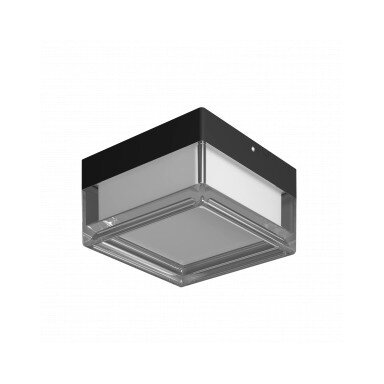LED lubų šviestuvas, kvadratinis, juodas/baltas, 9W, CCT