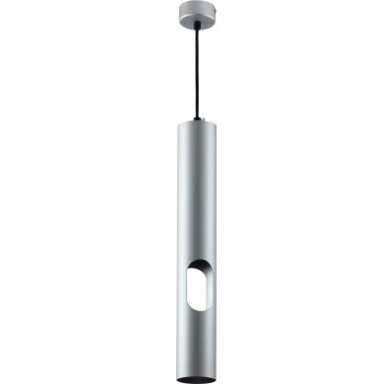 LED lubų šviestuvas, su ertme, sidabrinis, 400mm