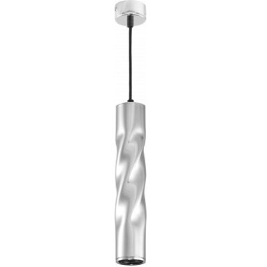 LED lubų šviestuvas, suktas, sidabrinis, 300mm