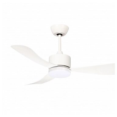 LED lubų šviestuvas/ventiliatorius, 18W, CCT šviesa, baltas, nuotolinis valdymas