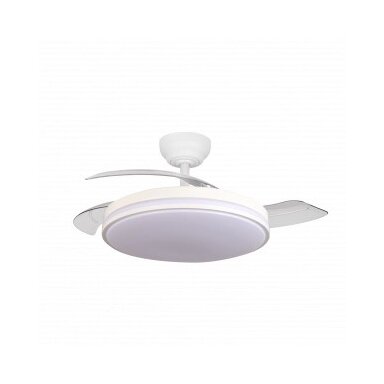 LED lubų šviestuvas/ventiliatorius, 30W, CCT šviesa, baltas, nuotolinis valdymas