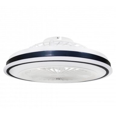 LED lubų šviestuvas/ventiliatorius, 36W, CCT šviesa, baltas/juodas, nuotolinis valdymas