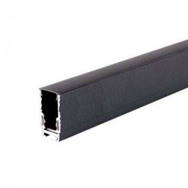LED magnetinė sistema S15, plotis 1.9cm, kabanti/paviršinė, juoda, ilgis 2m