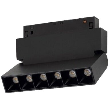 LED magnetinis linijinis prožektorius M20, 9W, lankstomas, 720Lm, 6 lemputės, neutrali balta šviesa