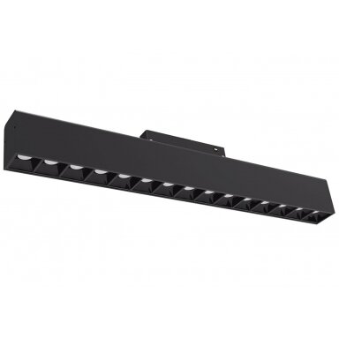 LED magnetinis linijinis prožektorius M35, 20W, 1600Lm, 10 lempučių, juodas, šilta balta šviesa