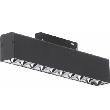LED magnetinis linijinis prožektorius M35, 20W, 1600Lm, 10 lempučių, juodas, neutrali balta šviesa