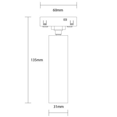 LED magnetinis prožektorius M05, 7W, neutrali balta šviesa