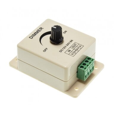 LED maitinimo šaltinis, 12-24V, 96W, reguliuojamas, sukiojamas LED maitinimo šaltinis, 12-24V, 96W, reguliuojamas, sukiojamas