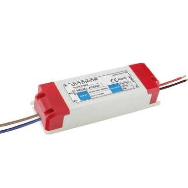 LED maitinimo šaltinis, 24V, 60W, 3 metai garantija, plastiko korpusas