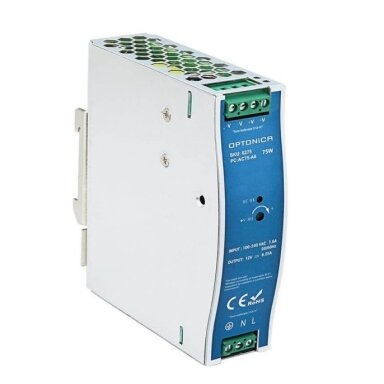 LED maitinimo šaltinis, 75W, 12V, 6.25A, DIN