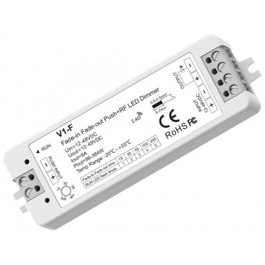 LED maitinimo valdiklis, 12-48V, 8A, nuotolinis valdymas LED maitinimo valdiklis, 12-48V, 8A, nuotolinis valdymas