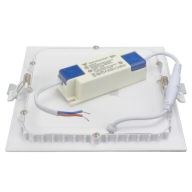 LED mini panelė, kvadratinė, True Colour Line, 12W, šalta balta šviesa