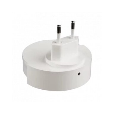 LED naktinis šviestuvas į rozetę, 0.5W, baltas, šalta balta šviesa