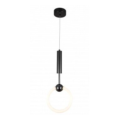 LED pakabinamas šviestuvas, 10W, juodas, šilta balta šviesa