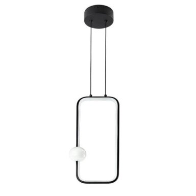 LED pakabinamas šviestuvas, 15W, juodas smėlis, šilta balta šviesa