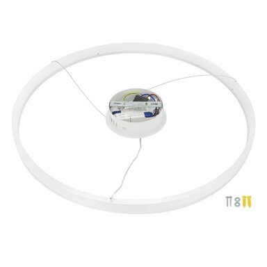 LED pakabinamas šviestuvas, 22W, baltas, šilta balta šviesa