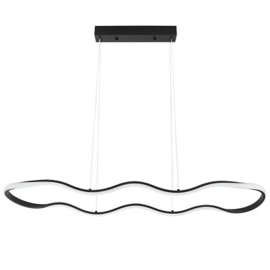 LED pakabinamas šviestuvas, 24W, juodas smėlis, šilta balta šviesa
