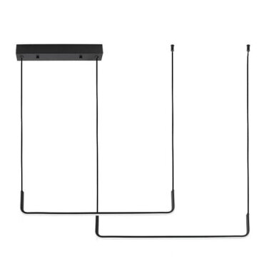 LED pakabinamas šviestuvas, 25W, juodas smėlis, šilta balta šviesa