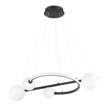 LED pakabinamas šviestuvas, 36W, juodas smėlis, šilta balta šviesa